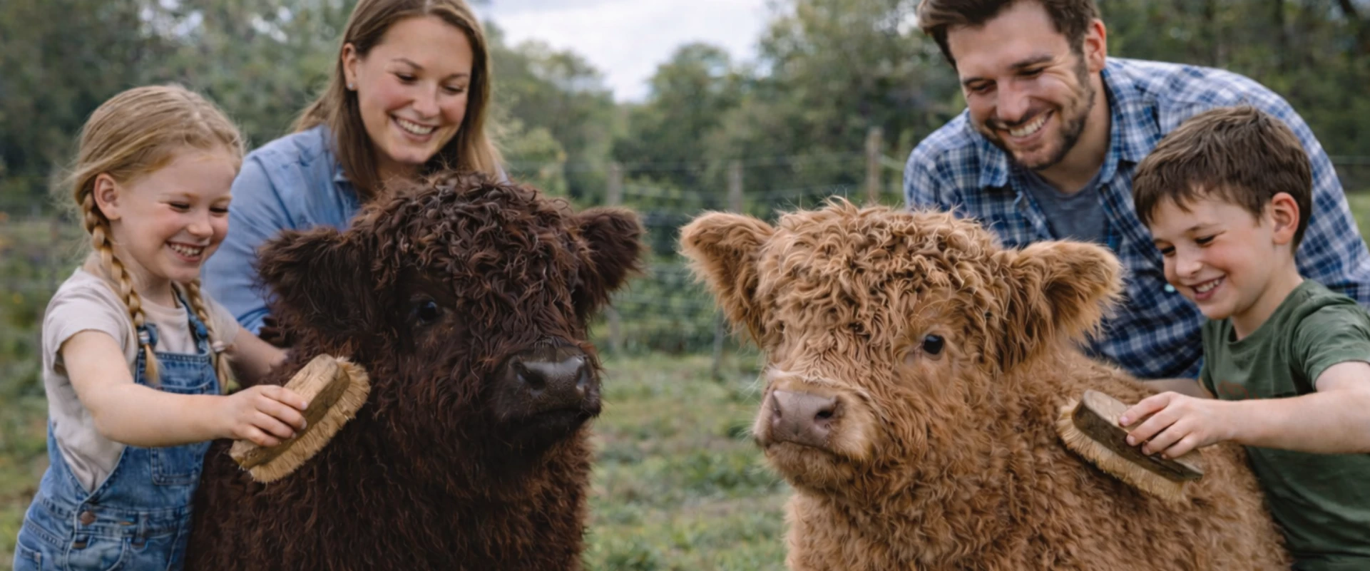 Highland cows at Buttercups